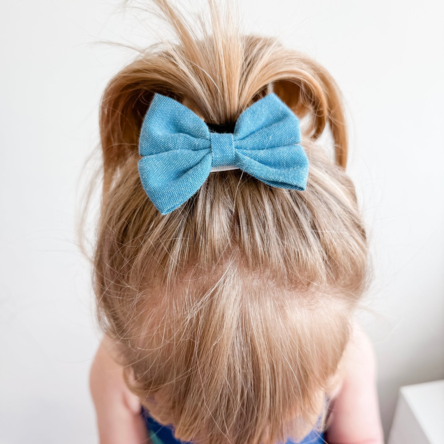 Denim Adaline bow